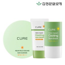 김정문알로에 큐어 쿨링선스틱+쿨링선크림 40ml+선쿠션시즌3, 단품