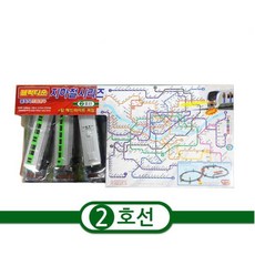서울지하철 익히기 레일조립 작동 지하철 기차장난감 프리미엄, 2호선