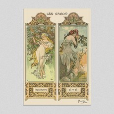 알폰스무하엽서