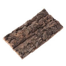 Y1UB 자연 설치류 파충류 서식지 장식 도마뱀 거미 숨기기 등반 나무 껍질, Brown, 1개