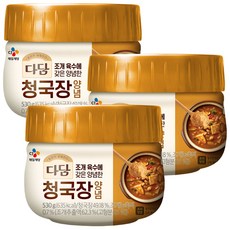 cj제일제당(주) 다담 청국장양념, 530g, 3개