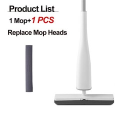 Eyliden-fregona para escurrir plana trapeador con sustituir mopa de esponja PVA cabezas libre lavado, 1 개 MOP 1 PCS, 페 데라 시온 루사