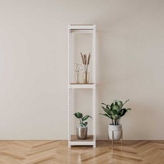 스피드랙 조립식 철제 틈새 선반 가로500mm, 500x300, 2100_3단, 화이트, 1개