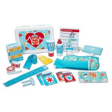 Melissa & Doug 겟 웰 퍼스트 에이드 키트 장난감 세트 25피스, Vet Kit
