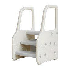 BeneBene 兒童3層汽車造型安全階梯凳, 象牙白