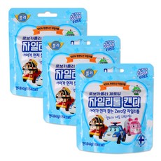해호 로보카폴리 제로당 자일리톨 캔디 40g 100% 핀란드산 사은품, 3개