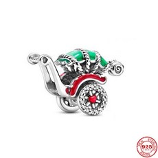 Glitter Christmas Tree Reindeer Snowman Sweet Home Charm Bead Fit Original Pandora Bracelet Silver 9, [35] 15-F1024