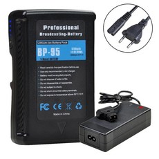 소니 캐논 전용 호환 충전기 소니 호환 BP-95 BP-L60A BP-IL75 캠코더용 D 탭 출력 충전기가있는 6700mAh B, EU 어댑터가 있는 1B, 02 1B with EU Adapter, 1개