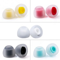 킵하이피 헤드폰 이어패드 KBEAR 07 교체 이어팁10PCS5켤레 이어버드 팁 실리콘 4.5mm 7mm 이어폰 헤드셋용 내부 노즐용 고무팁S레드, KBEAR07-ALL SIZE
