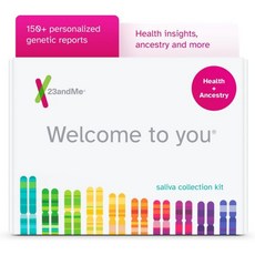 23andMe 23앤미 Health Ancestry 서비스 개인 건강 및 DNA 유전자 검사 키트 호모사피엔스, 1개