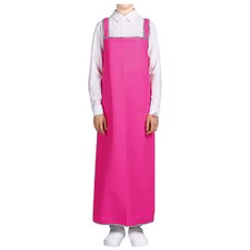 휴니패코 단면 사선바이어스 방수 앞치마 H형 대, 매트 딥 핑크(H형), 1개