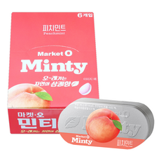 마켓오 민티 피치민트, 34g, 6개