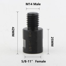 공구 부품 앵글 그라인더 어댑터 컨버터 M10 M14 5/8-11 스레드 연마 패드용 아르버 커넥터 톱날 구멍 톱 도구, 04 5-8-11 To M14, 1개