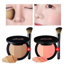 +페이스브러쉬/리르 트리플 쉐딩&트리플 블러셔, 상세설명 참조, 02)블러셔+페이스브러쉬