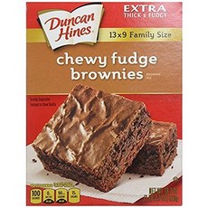 Duncan Hines Brownie Mix Chewy Fudge 18.3 oz (Pack of 6) Duncan Hines 브라우니 믹스 츄이 퍼지 18.3oz(6개 팩), 518g, 1개