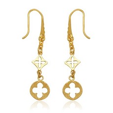 순금사각귀걸이