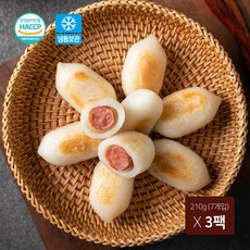 소떡 영자소떡 오리지널 210g 휴게소 단골메뉴 쫄깃한 비엔나소시지 소떡 무궁화푸드, 3개