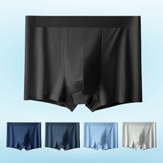 애플민트 남성 기능성 실크 스판 아이스 쿨 메쉬 사각 드로즈 속옷 팬티 5p