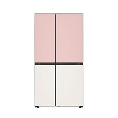 LG전자 S834PB35 디오스 냉장고 매직스페이스 오브제컬렉션 글라스 핑크 베이지 832L