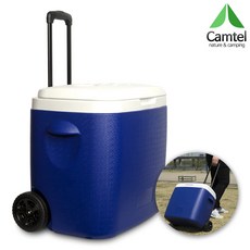 캠텔 캐리어형 아이스 박스 쿨러 CF-3800, 블루, 38L