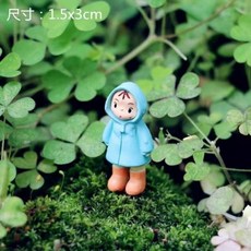 지브리 이웃집 토토로 피규어 차량용 세트 자동차 인테리어 선물 장난감 인형, 비옷 Xiaomei 1