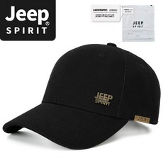 JEEP SPIRIT 스포츠 캐주얼 야구 모자 CA0152 A0602 + 전용 포장, 블랙