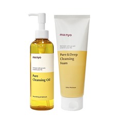 마녀공장 퓨어 클렌징 오일+폼 SET, 클렌징 폼 200ml + 오일 200ml, 1세트