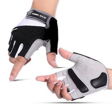 위즈맥스 PROGRIP2 등산 쿠션 반장갑 3계절용 아웃도어 마운틴 글로브, 블랙/M