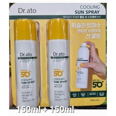 닥터아토 쿨링 선 스프레이 SPF50+ PA+++, 2세트, 150ml