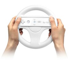 레이싱 휠 조이 스틱 패드 컨트롤러 닌텐도 Wii 게임용 스티어링 카트 리모컨 플라스틱 혁신적이고 공학적 디자인, 분홍색, 1개, 01 분홍색