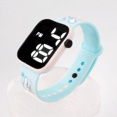 산리오 포차코 LED 디지털 손목시계 실리콘 미밴드 전자 시계 생일 선물