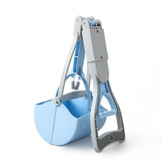 집게 청소 애완동물 배설물 개똥집게 야외 휴대용, 4. 70cm 카우블루 (접이식 비알루미늄), 1개