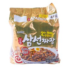 일품 삼선짜장 120g 4입 X 3 짜장 봉지면 멀티면, 단일상품