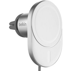 Belkin BoostCharge™ Pro 무선 차량용 충전기 MagSafe 15W 엑스트라 스트롱 마그네틱 벤트 마운트 아이폰, 01 MagSafe 충전 마운트, 1개