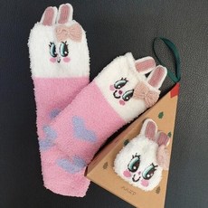여성 케이스포함 삭스 선물 조리원 동물 임산부 탁텔 수면양말