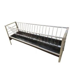 염소 먹이통 축사 농장 공급기 대형 고무 선반, 1m x 0.85m 고무 여물통, 1개