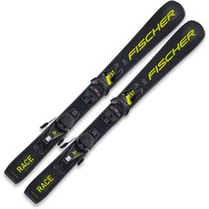 피셔(Fischer) RC4 레이스 주니어 스키 플레이트 FJ4 CA Jr. GW gw, 블랙x옐로우