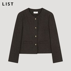 리스트 울 블렌드 칼라리스 자켓 TWWJKO72020