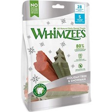 윔지스 홀리데이 도그 덴탈 트릿 Whimzees Holiday Dog Dental Treats 버라이어티 팩, Small {28 Count}