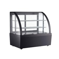 TECHTONGDA Countertop Display Refrigerators Cake Showcase Cooling Display Case Commercial Bakery Cabinet with White LED Light Rear Sliding Door, 본상품
