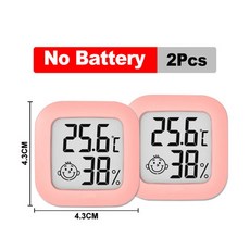 미니 소형 LCD 디지털 온도계 야외 실내 환경 온도 센서 게이지 가정 방용, 05 2pcs Pink, 05 2pcs Pink