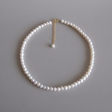 천연진주목걸이