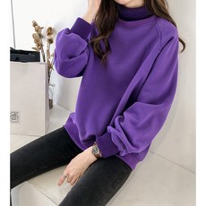 가을겨울 기모 루즈핏 터틀넥 맨투맨