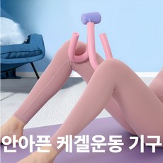 핸즈라이프 케겔 운동 기구 허벅지 안쪽 골반 힙업 팔뚝 뱃살, 핑크 - 협착증운동기구