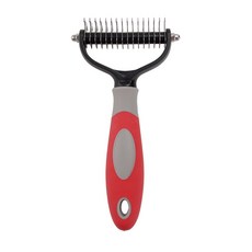 헤어 리무버 개 용품 Undercoat 애완 동물 브러시 Dematting 브러시 애완 동물 개 빗 고양이 레이크 매듭 빗 개 긴 머리 고양이 제거, 1개