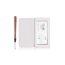 LOE 로에au/UQ 갤럭시Mobile WiFi SCR01 모바일 라우터용 케이스 보호 필름 부착 화이트