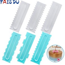 3 개/대 케이크 장식 빗 매끄러운 케이크 스크레이퍼 24 디자인 텍스처 베이킹 과자 도구 Fondant Spatulas 주방 베이킹 금형|베이킹&페이스트리 주걱|, 단일, 1개, White 02