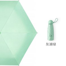 낚시파라솔 양산 자외선차단 여성스몰 작은휴대 초미니 블랙고무 우양산 겸용, T05-그레이레이크-6K경량 타입