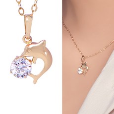 14k돌고래꼬리펜던트