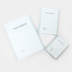 Clean Notebook Spiral 크린룸 무진 노트 5권, A6 5권, 5개